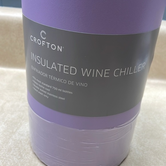 Crofton Insulated Double Wall Stainless Steel Purple Wine Chiller NEW - Picture 2 of 9